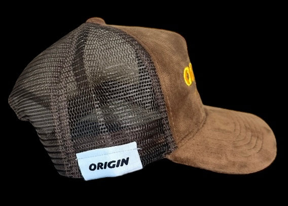 Origin "High off my hustle" velour trucker